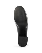Mocassins Julie noirs - Talon 8.5 cm