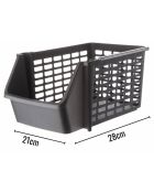 Panier EVYDZN anthracite - 21x28x15 cm
