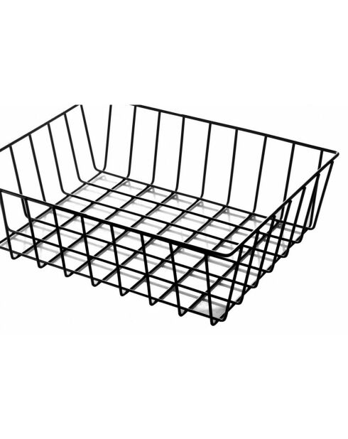2 paniers MTLORG noirs - 22.5x28.5x8 cm
