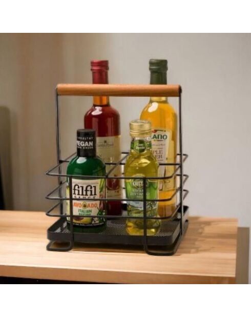 Ménagère pour huile SM050 noire - 18x43x34 cm