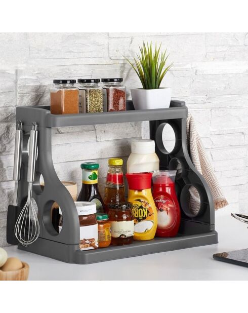 Rangement plan de travail K-629S gris - 38x24.5x31.5 cm