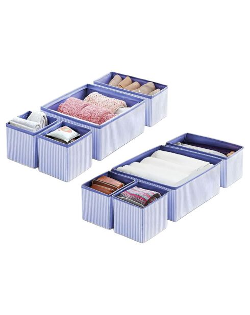 4 Organisateurs tiroir YLC bleus