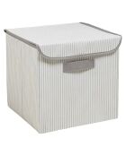 Boite de rangement YLC grise - 30x30x30 cm