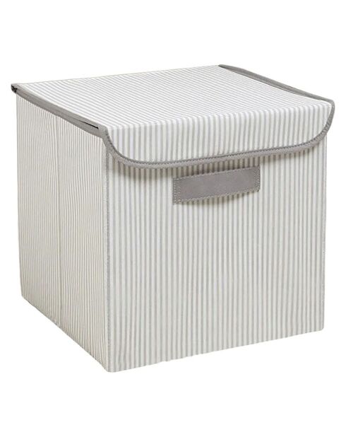 Boite de rangement YLC grise - 30x30x30 cm