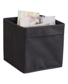 Boite de rangement YLC noires - 30x30x30 cm