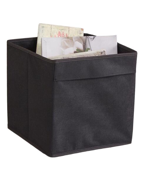 Boite de rangement YLC noires - 30x30x30 cm