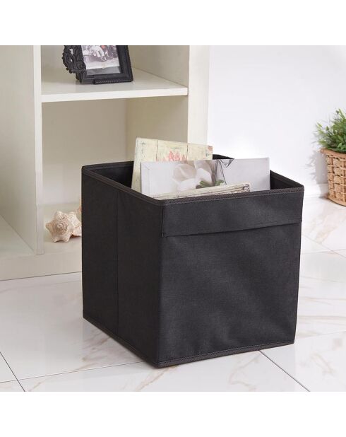 Boite de rangement YLC noires - 30x30x30 cm