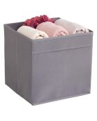 Boite de rangement YLC grise - 30x30x30 cm