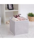 Boite de rangement YLC grise - 30x30x30 cm