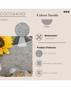 Panier Coco gris - 16x20x22 cm