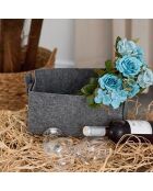Panier Coco gris foncé - 16x20x22 cm