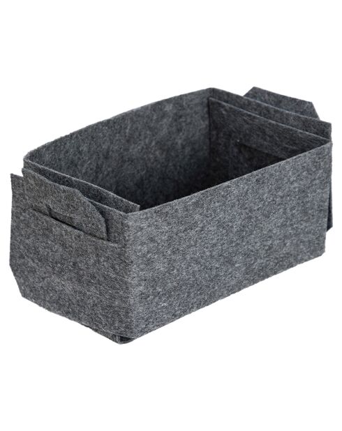 Panier Coco gris foncé - 16x20x22 cm