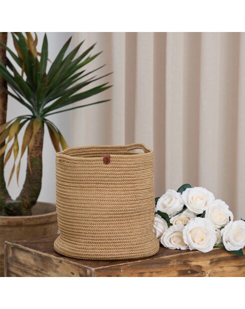 Panier en Jute Coco marron - 15x18x20 cm