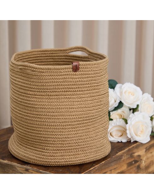 Panier en Jute Coco marron - 15x18x20 cm