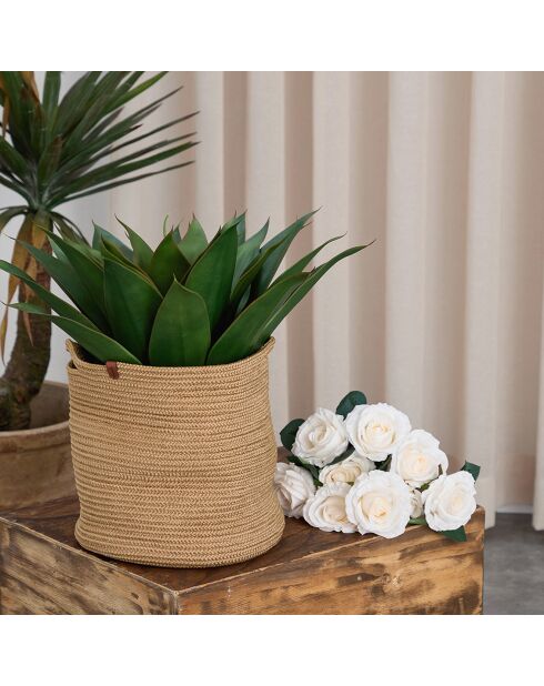 Panier en Jute Coco marron - 15x18x20 cm