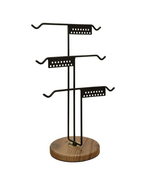 Support à bijoux noir - 25x39 cm