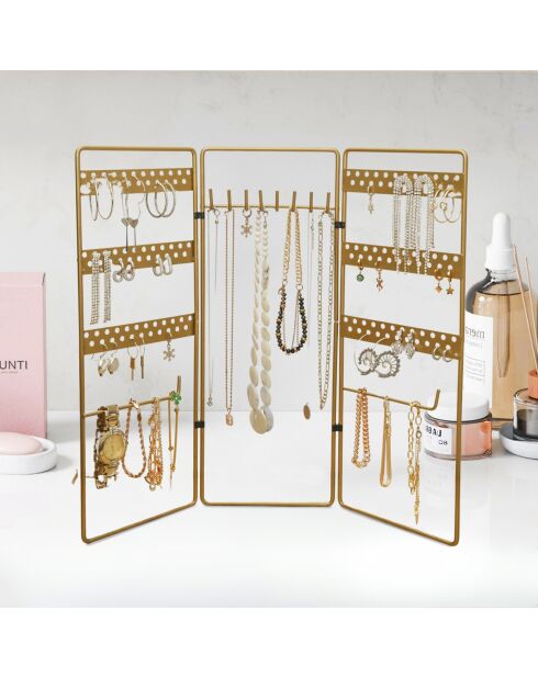 Support à bijoux 241358 doré - 45x40 cm