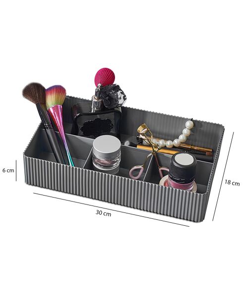 Organisateur maquillage HMY multicolore - 18x30x6 cm