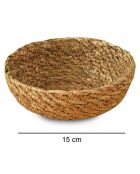 2 Paniers 100% Jute beiges - 13x13x5 cm