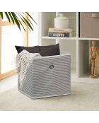 Boite de rangement grise - 30x30x20 cm