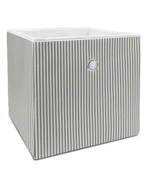Boite de rangement grise - 30x30x20 cm
