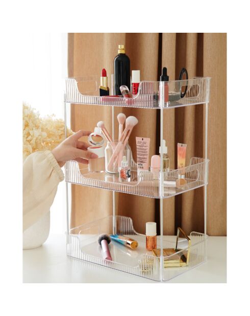 Organisateur maquillage transparent - 22.5x33x48 cm