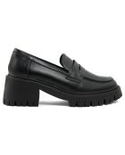 Mocassins Abby noirs - Talon 6 cm