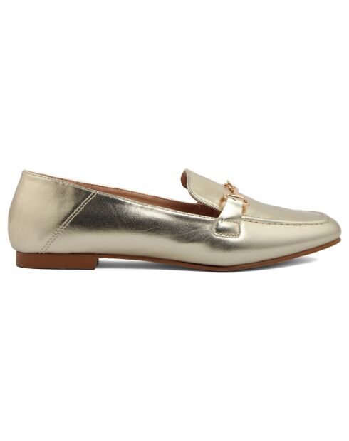 Mocassins Nicole dorés