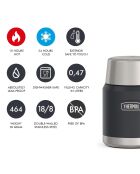 1 Bouteille isotherme& 1 Porte Aliments isotherme anthracite - 0.71L