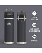 1 Bouteille isotherme& 1 Porte Aliments isotherme anthracite - 0.71L