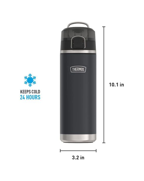 1 Bouteille isotherme& 1 Porte Aliments isotherme anthracite - 0.71L