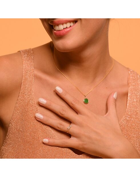 Bague Rencontre florale or jaune