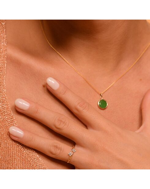 Bague Rencontre florale or jaune