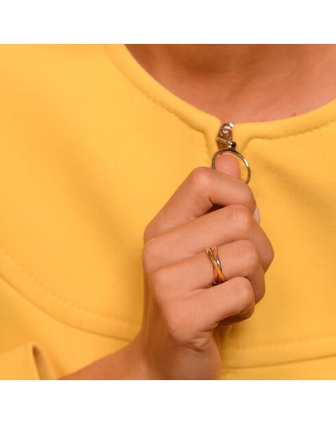 Bague Trio or tricolore