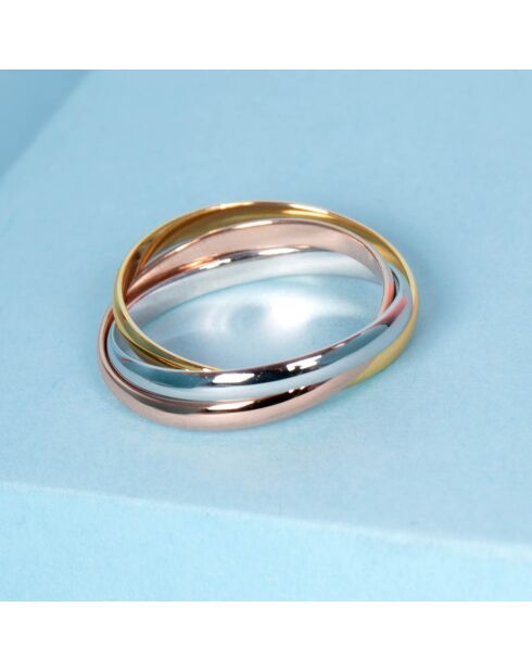 Bague Trio or tricolore