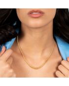Collier maille infini en chute or jaune