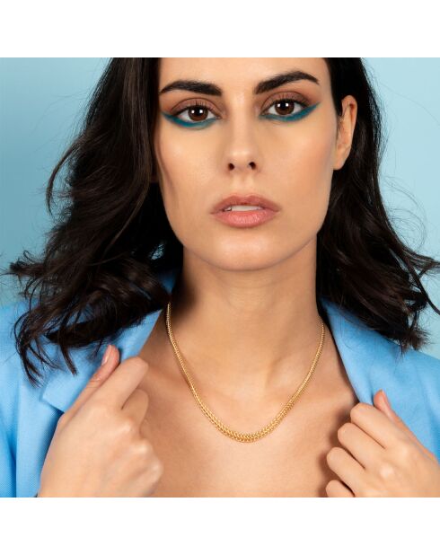 Halskette Falling Infinity Mesh aus Gelbgold