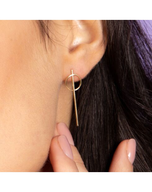 Boucles d'oreilles Epées or jaune