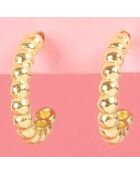 Boucles d'oreilles Demi Cercle or jaune