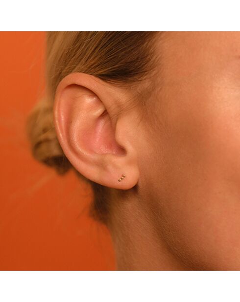 Boucles d'oreilles Emma or jaune