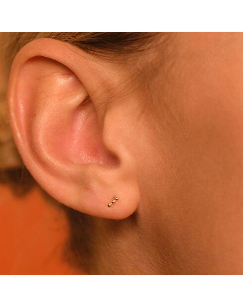 Boucles d'oreilles Emma or jaune
