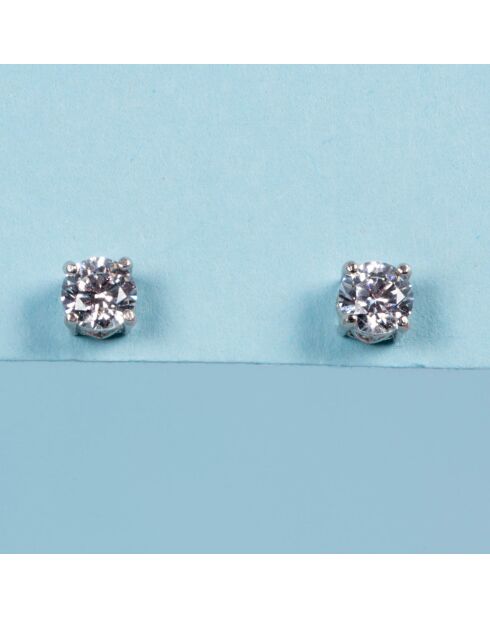 Boucles d'oreilles Simply You or blanc