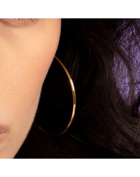 Boucles d'oreilles Créoles Elégance or jaune