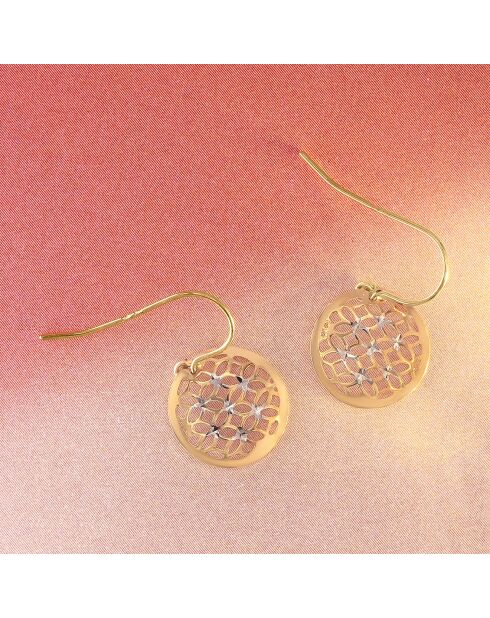 Boucles d'oreilles Dandelion or jaune