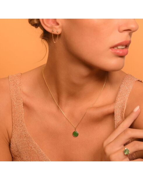 Pendentif Beyla Jade or jaune