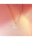 Pendentif Puce Topaze 0.66 ct or jaune