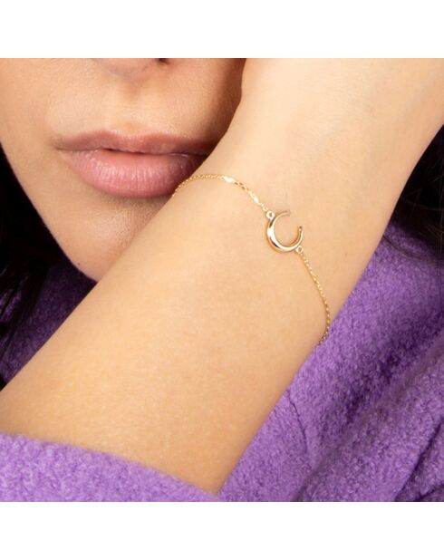 Bracelet Demi Lune or jaune