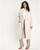 Manteau en Laine mélangée Miranda naturel