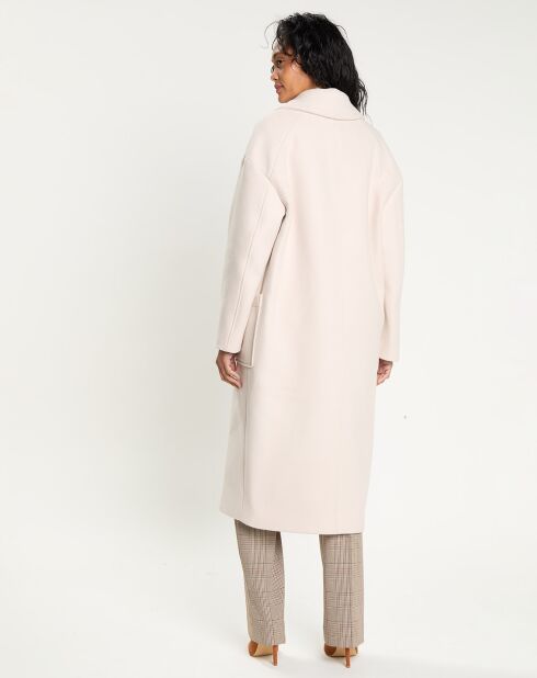 Manteau en Laine mélangée Miranda naturel