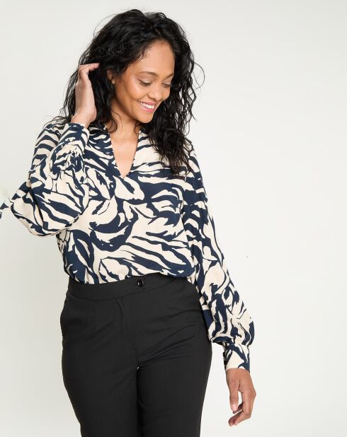 Blusa azul marino Tabecara de C&T